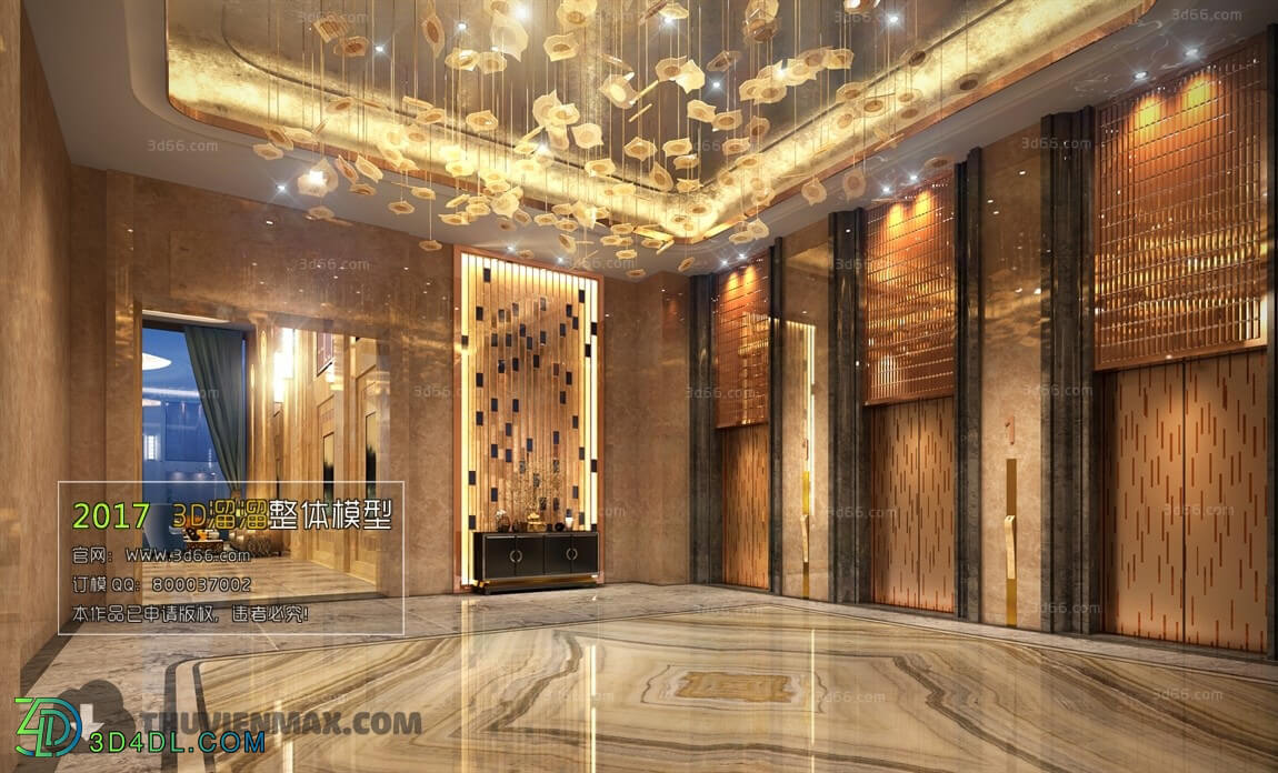 3D66 2017 Post Modern Style Elevator Space 3702 025