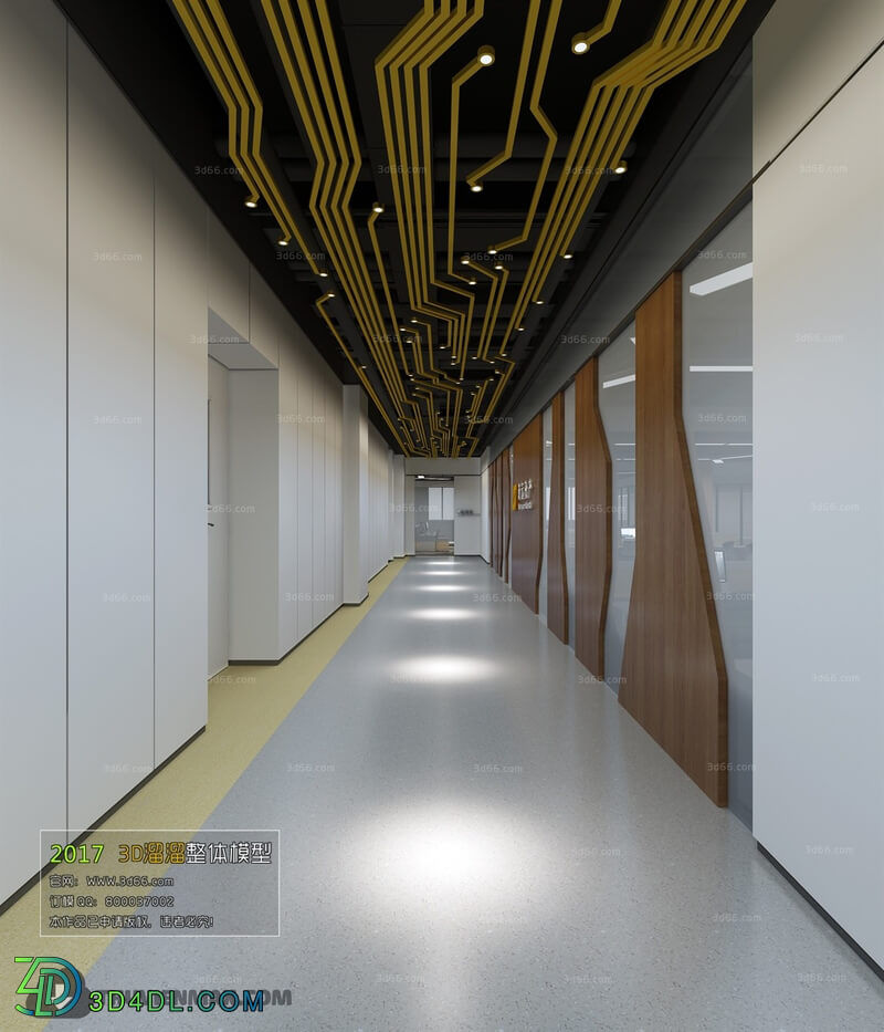 3D66 2017 Post Modern Style Elevator Space 3703 026