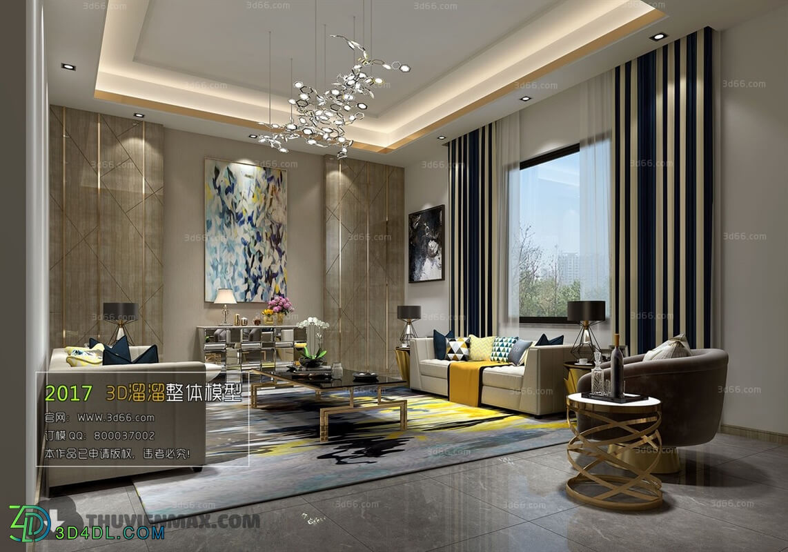 3D66 2017 Post Modern Style Living Room 2145 094