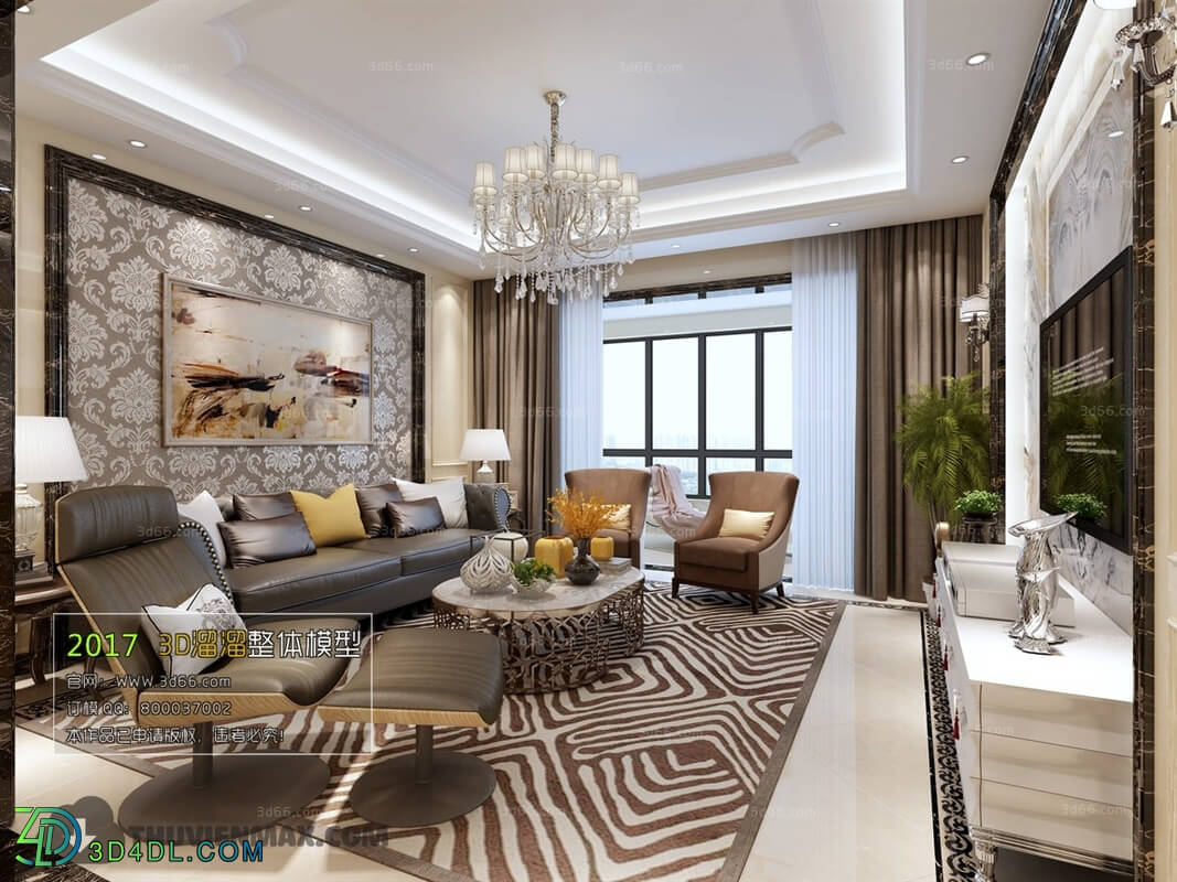 3D66 2017 Post Modern Style Living Room 2171 120