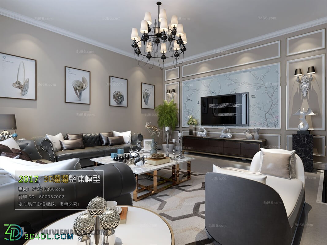 3D66 2017 Post Modern Style Living Room 2172 121