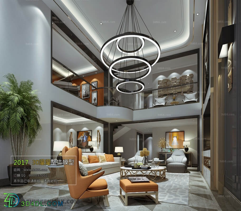 3D66 2017 Post Modern Style Living Room 2180 129