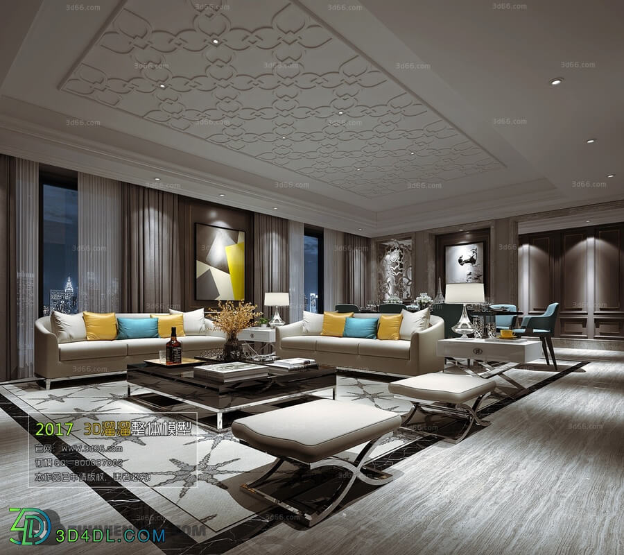 3D66 2017 Post Modern Style Living Room 2181 130