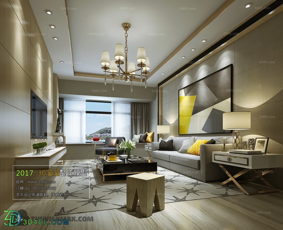 3D66 2017 Post Modern Style Living Room 2182 131