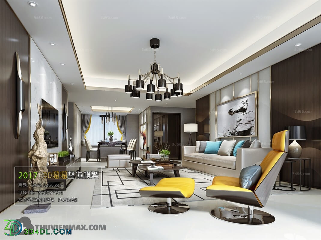 3D66 2017 Post Modern Style Living Room 2184 133