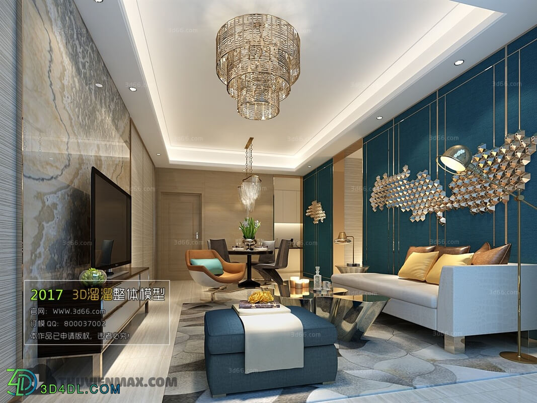 3D66 2017 Post Modern Style Living Room 2192 141