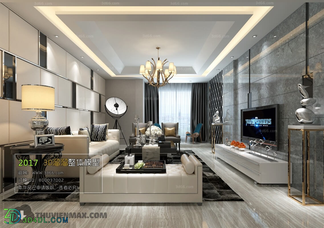 3D66 2017 Post Modern Style Living Room 2207 156