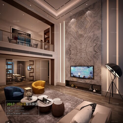 3D66 2017 Post Modern Style Living Room 2216 165 