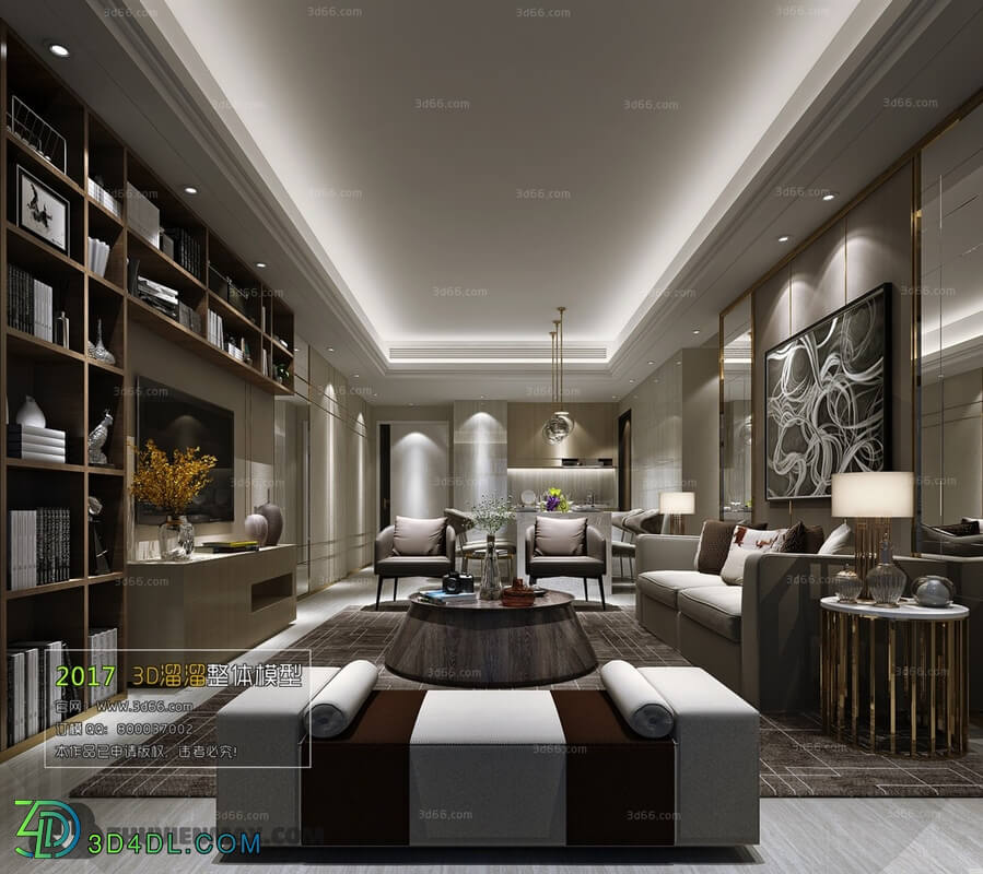 3D66 2017 Post Modern Style Living Room 2217 166