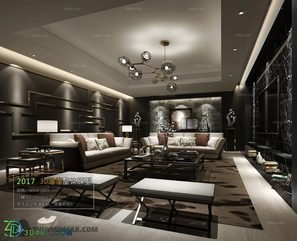 3D66 2017 Post Modern Style Living Room 2218 167