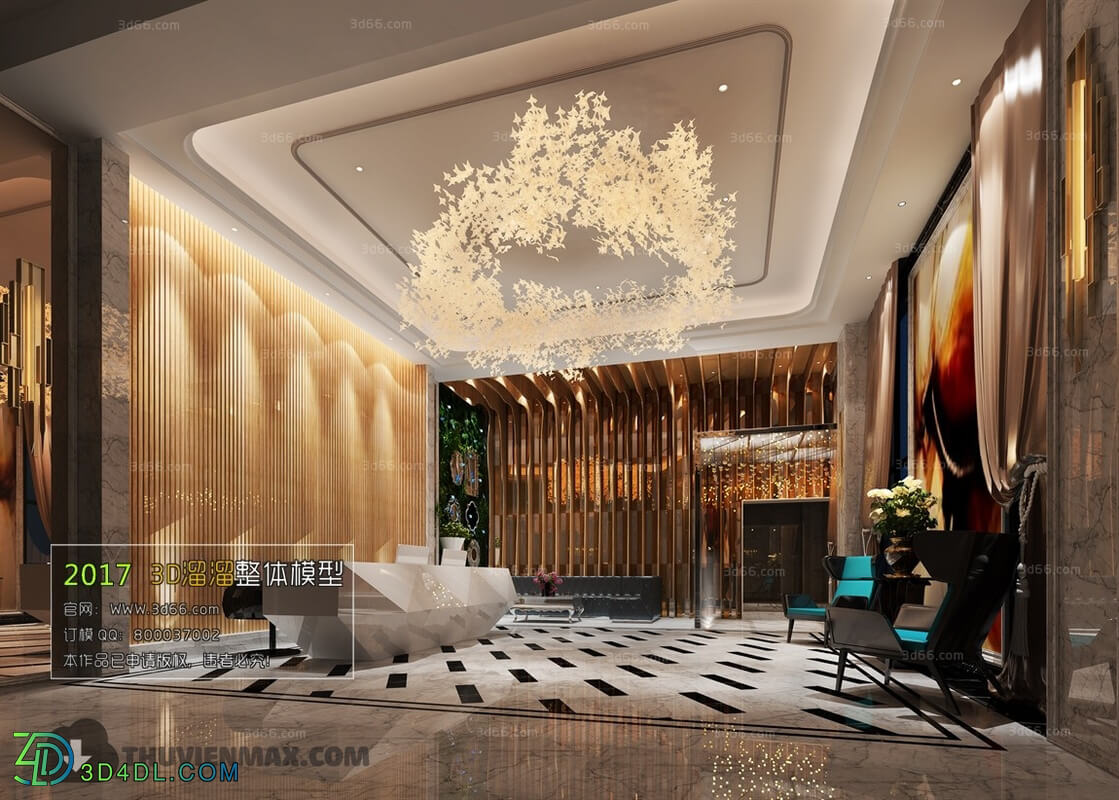 3D66 2017 Post Modern Style Reception Hall 3092 040