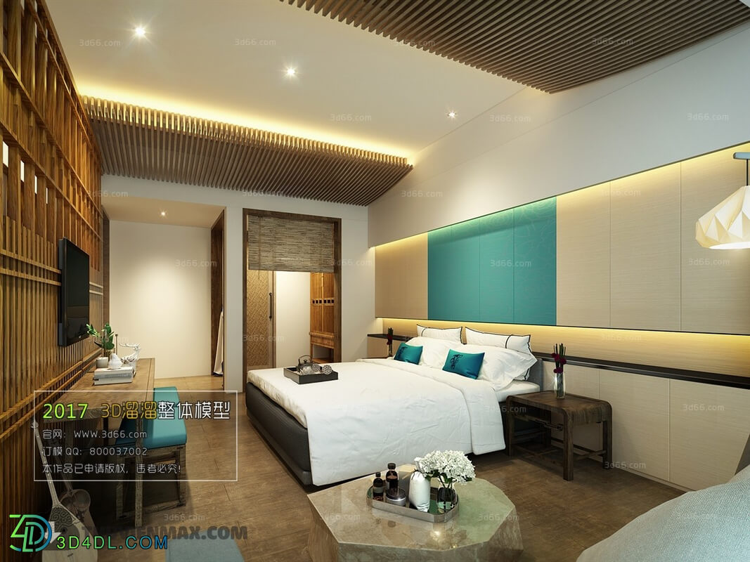 3D66 2017 Southeast Asian Style Bedroom Hotel 3594 050