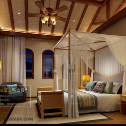 3D66 2017 Southeast Asian Style Bedroom Hotel 3598 054 