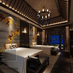 3D66 2017 Southeast Asian Style Bedroom Hotel 3601 057 
