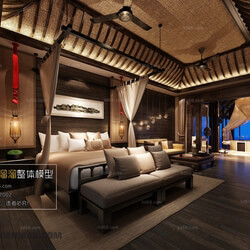 3D66 2017 Southeast Asian Style Bedroom Hotel 3602 058 