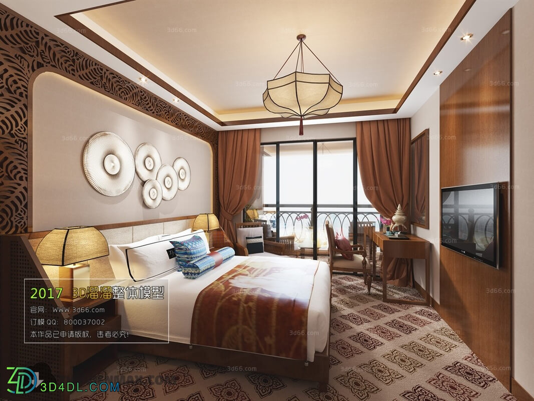 3D66 2017 Southeast Asian Style Bedroom 2799 183