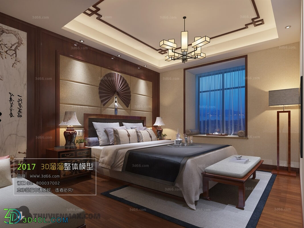 3D66 2017 Southeast Asian Style Bedroom 2800 184