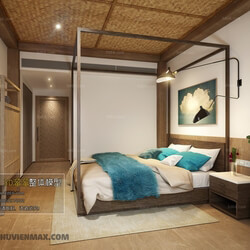3D66 2017 Southeast Asian Style Bedroom 2801 185 