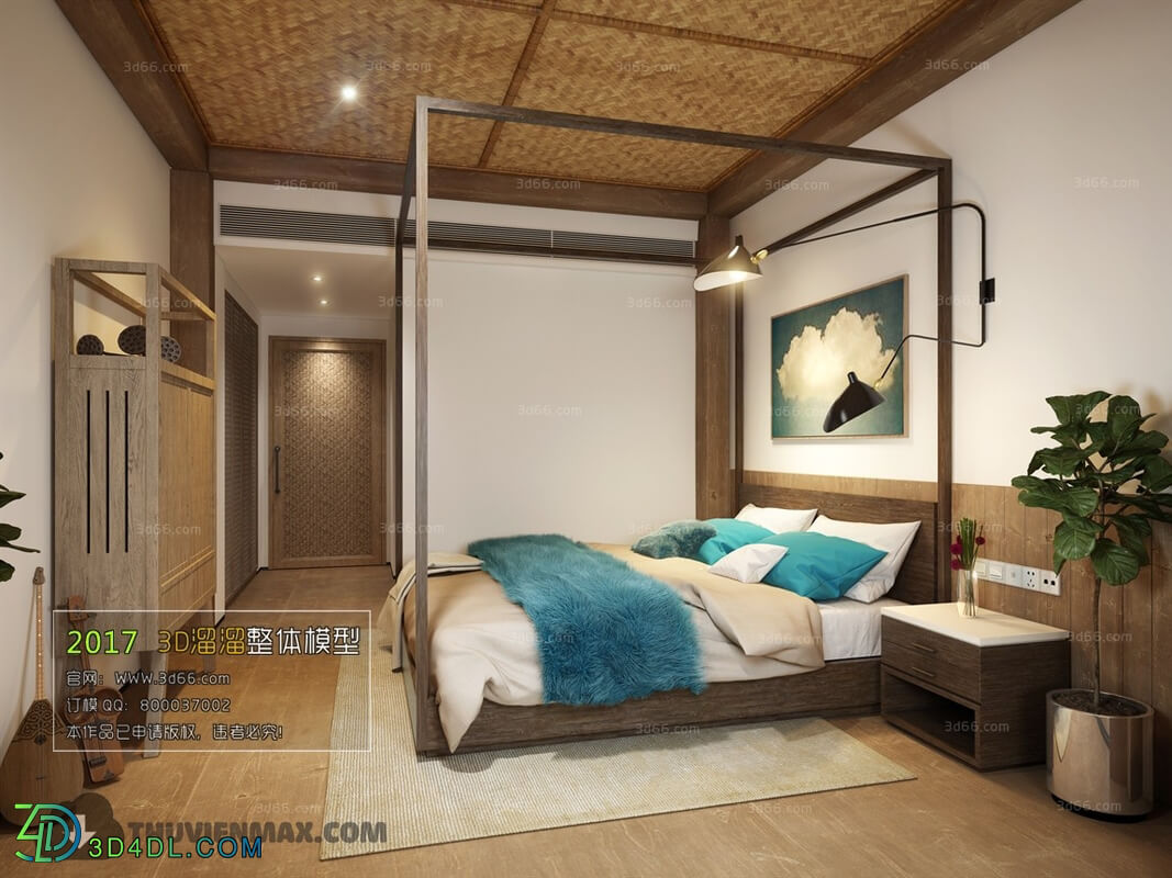 3D66 2017 Southeast Asian Style Bedroom 2801 185