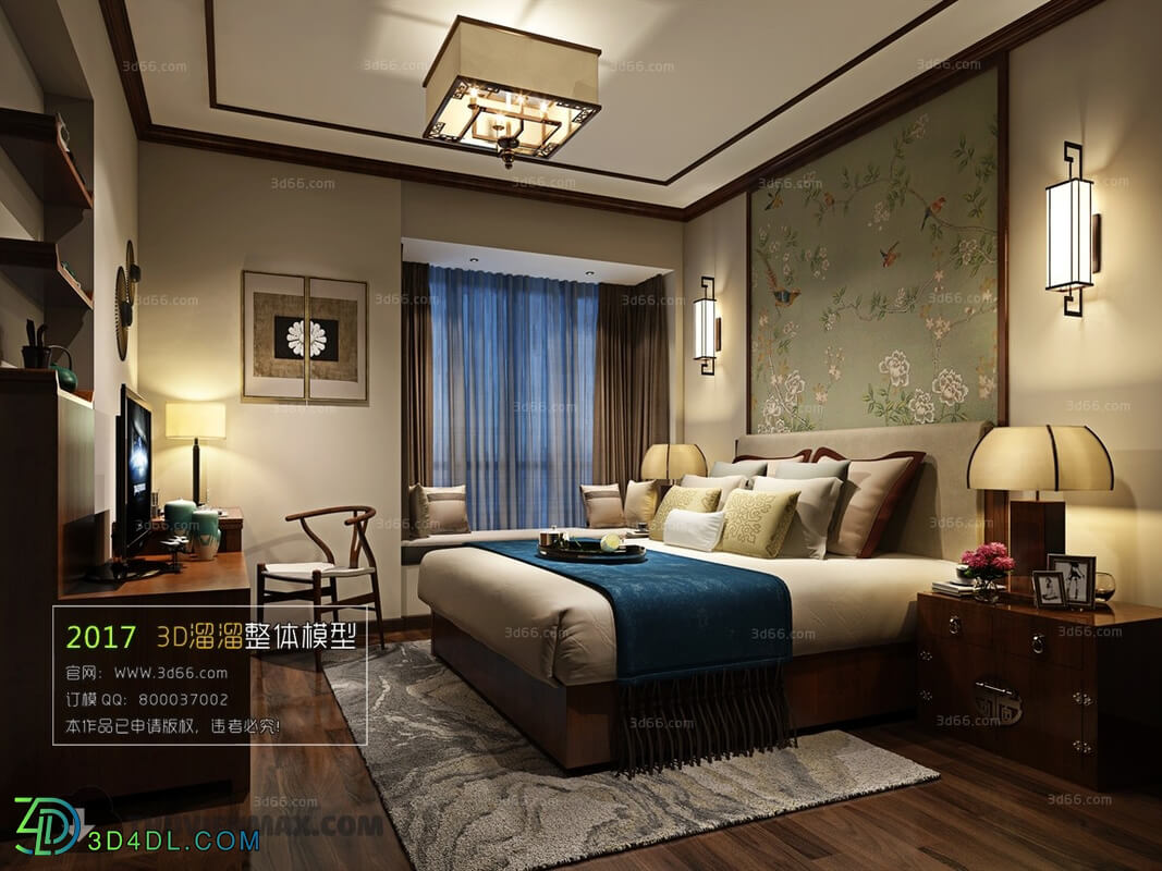 3D66 2017 Southeast Asian Style Bedroom 2802 186