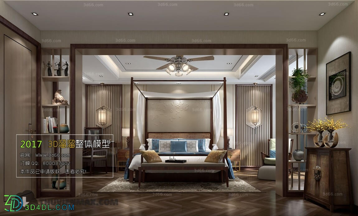 3D66 2017 Southeast Asian Style Bedroom 2806 190