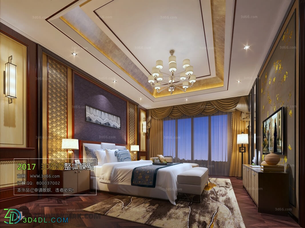 3D66 2017 Southeast Asian Style Bedroom 2811 195