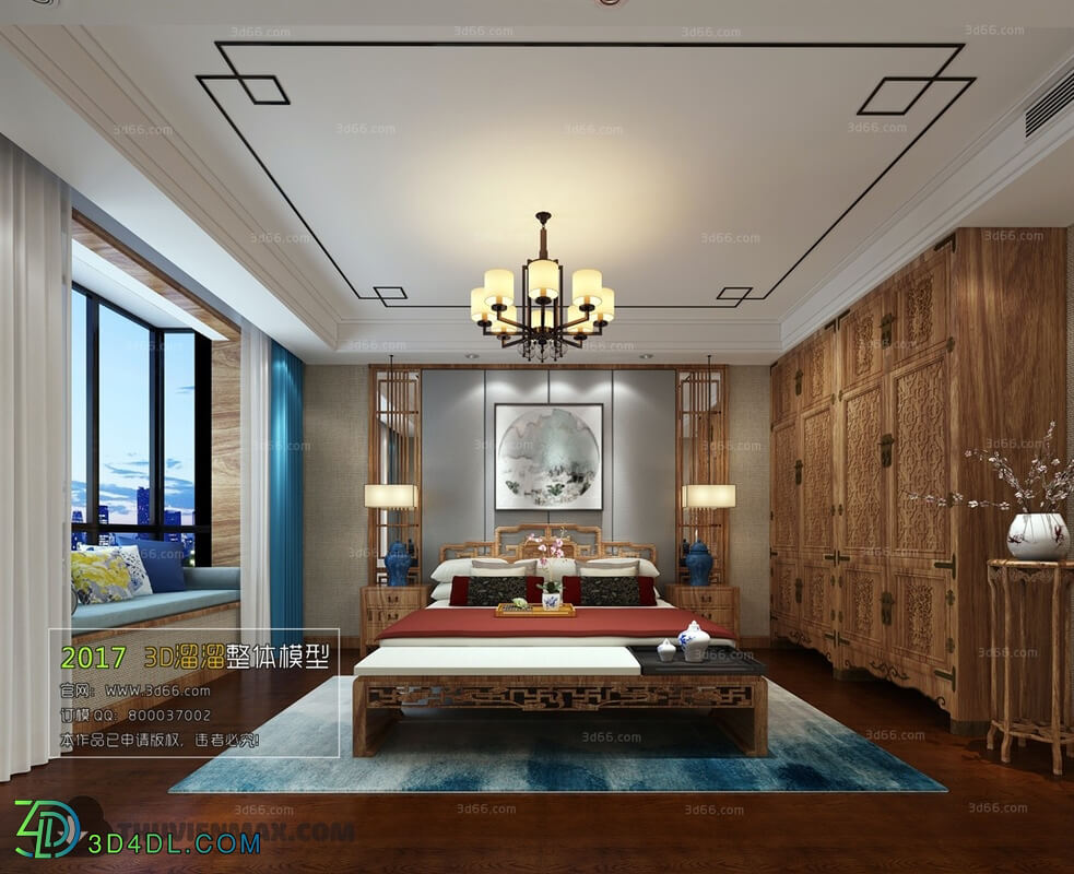 3D66 2017 Southeast Asian Style Bedroom 2812 196