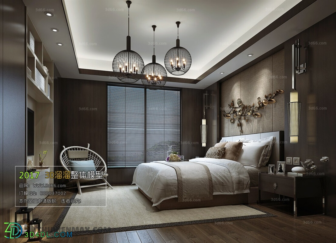 3D66 2017 Southeast Asian Style Bedroom 2815 199