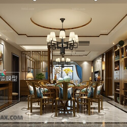3D66 2017 Southeast Asian Style Dining Room 2585 120 