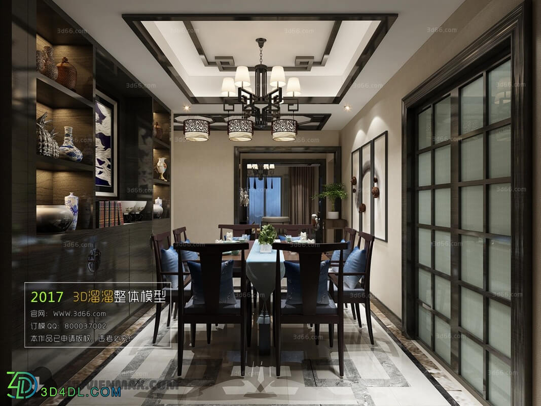 3D66 2017 Southeast Asian Style Dining Room 2590 125