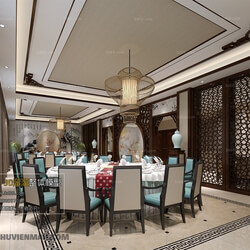 3D66 2017 Southeast Asian Style Hotel Dining Room 3643 021 