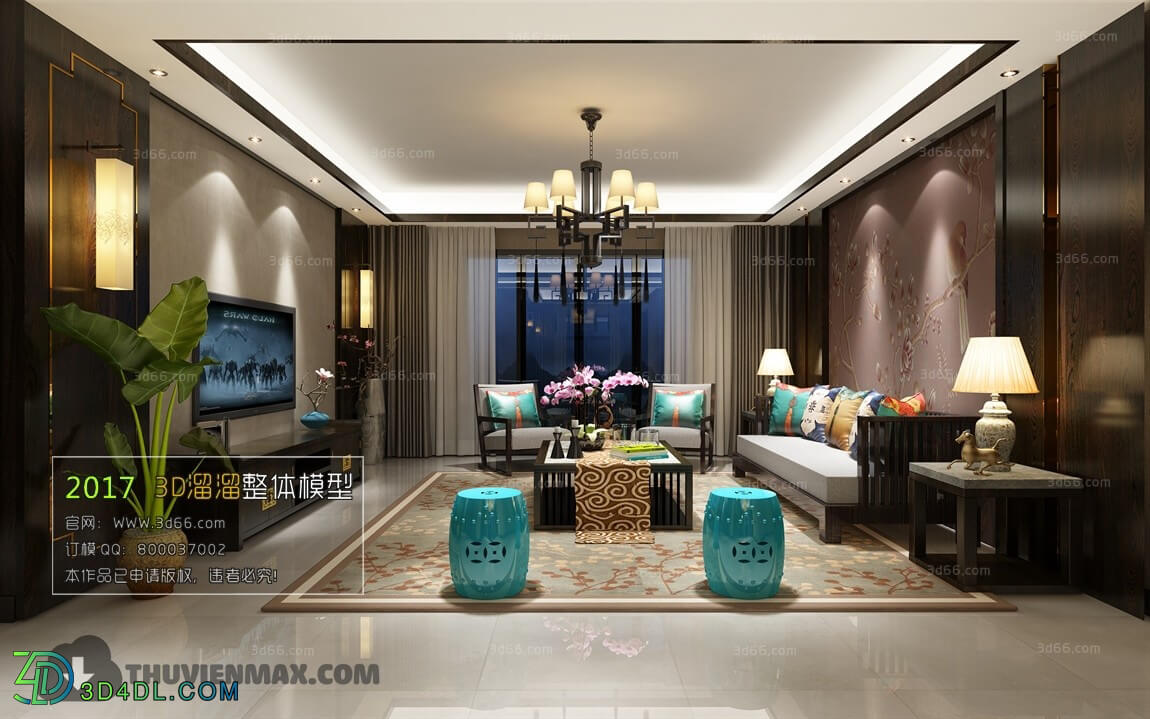 3D66 2017 Southeast Asian Style Living Room 2401 350