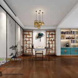 3D66 2017 Southeast Asian Style Study Room 2926 055 