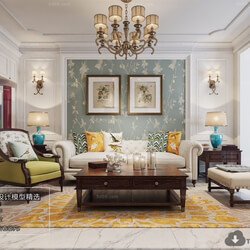 3D66 2018 American Style Living Room 25704 E020 