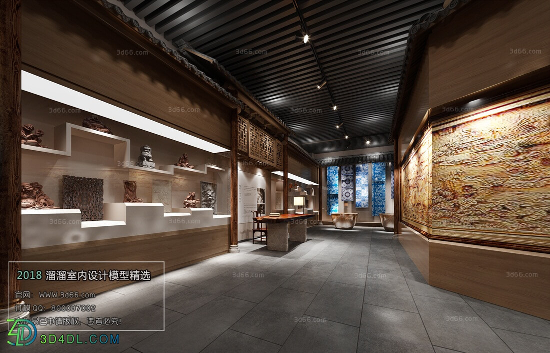 3D66 2018 Chinese Style Showroom In The Store C005