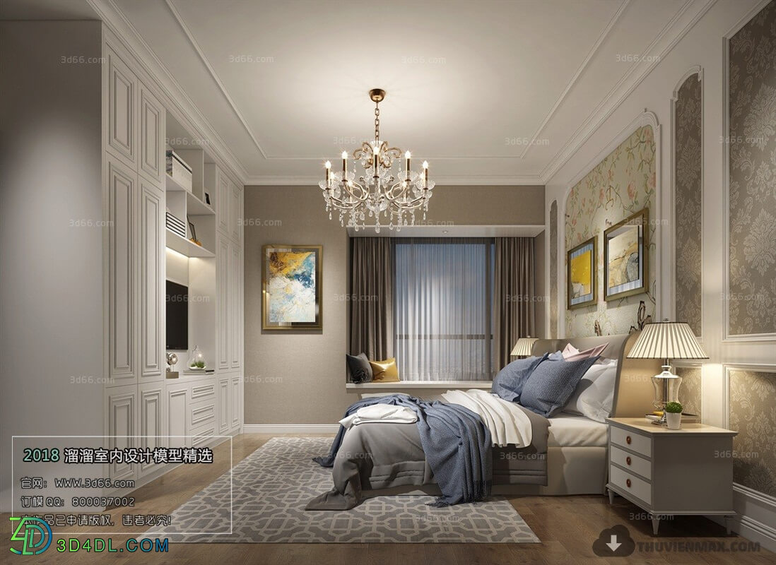 3D66 2018 European Style Bedroom 26009 D004