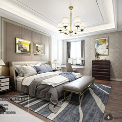 3D66 2018 European Style Bedroom 26013 D008 