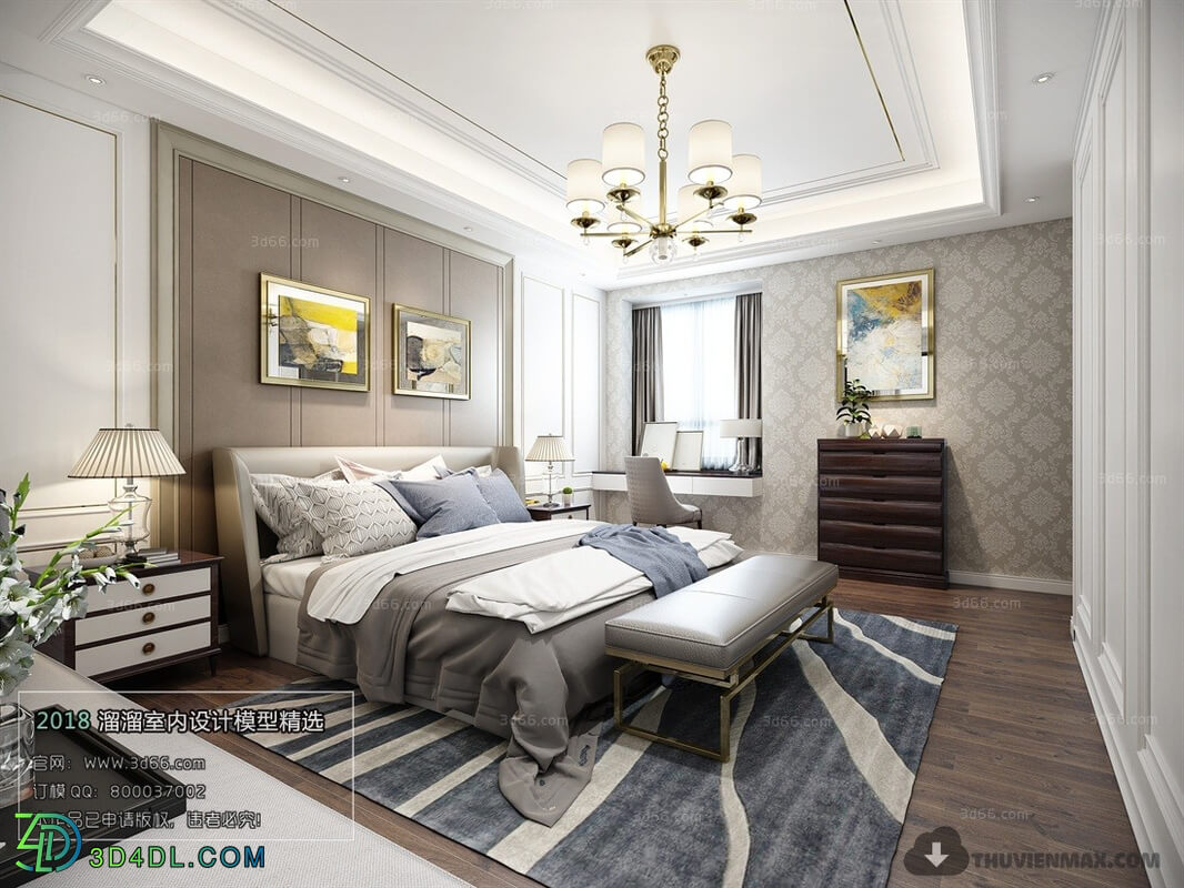 3D66 2018 European Style Bedroom 26013 D008