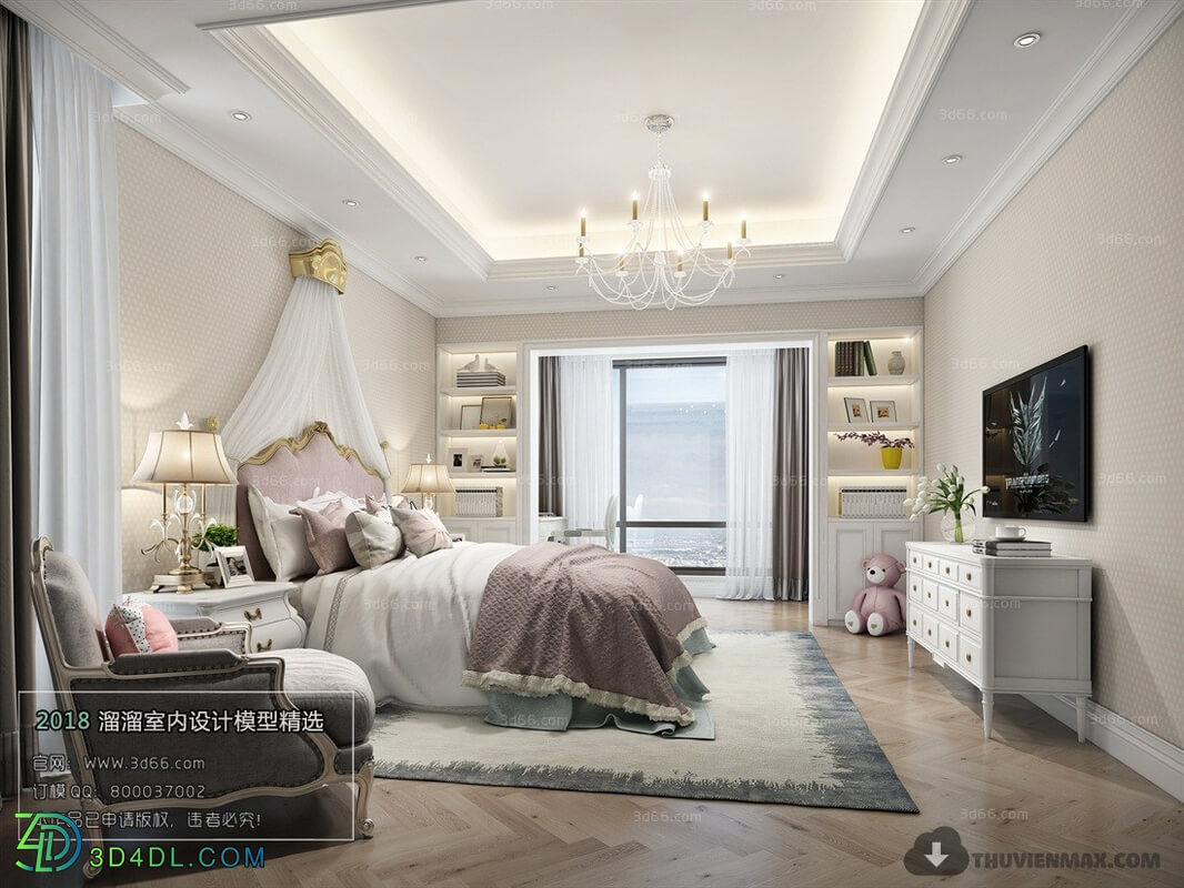 3D66 2018 European Style Bedroom 26014 D009