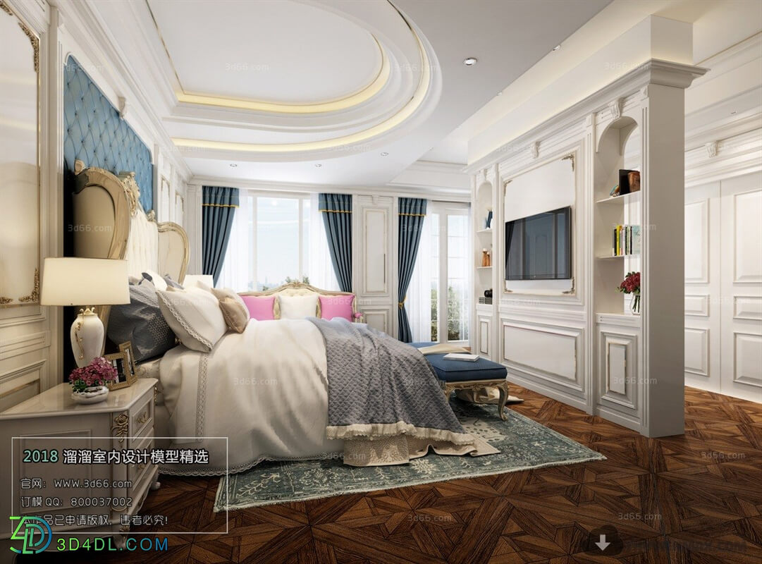 3D66 2018 European Style Bedroom 26015 D010