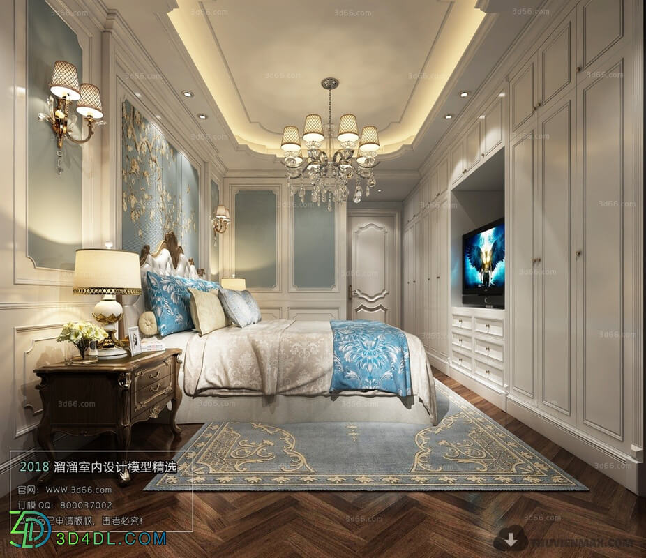 3D66 2018 European Style Bedroom 26020 D014