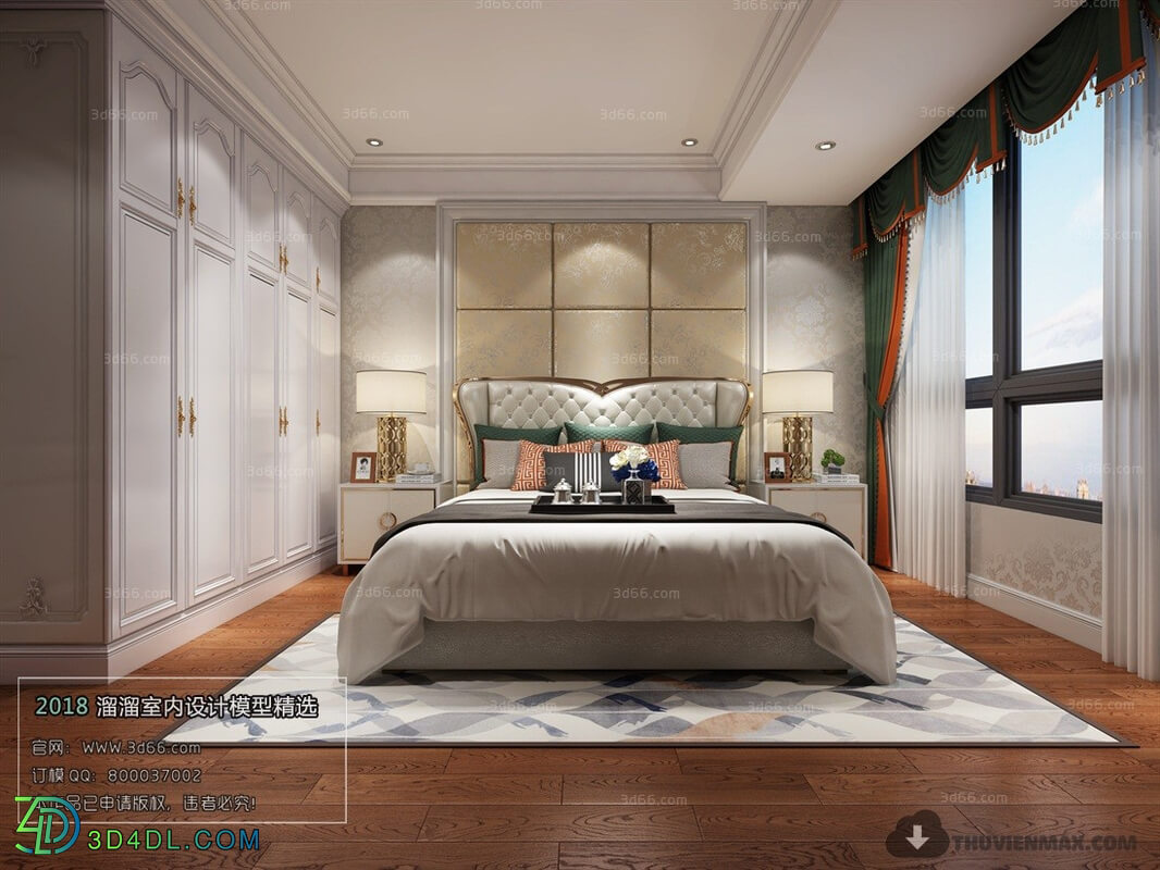 3D66 2018 European Style Bedroom 26021 D015