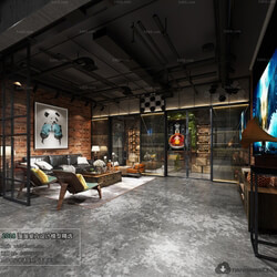 3D66 2018 Industrial Style Living Room 25710 H003 