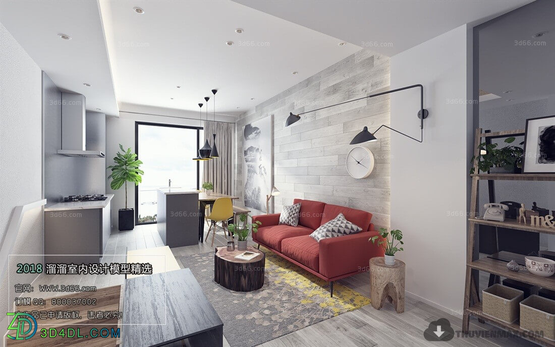 3D66 2018 Industrial Style Living Room 25711 H004