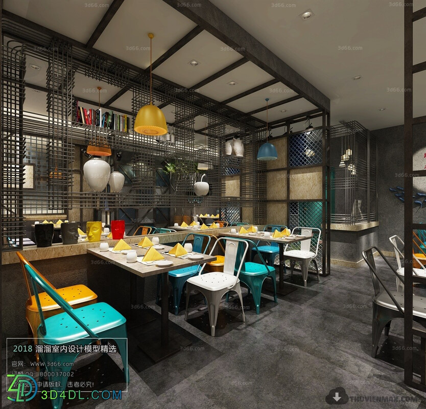 3D66 2018 Industrial Style Restaurant 26337 H009