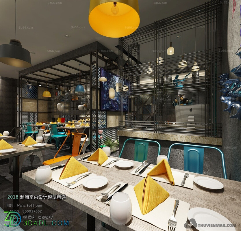 3D66 2018 Industrial Style Restaurant 26337 H009