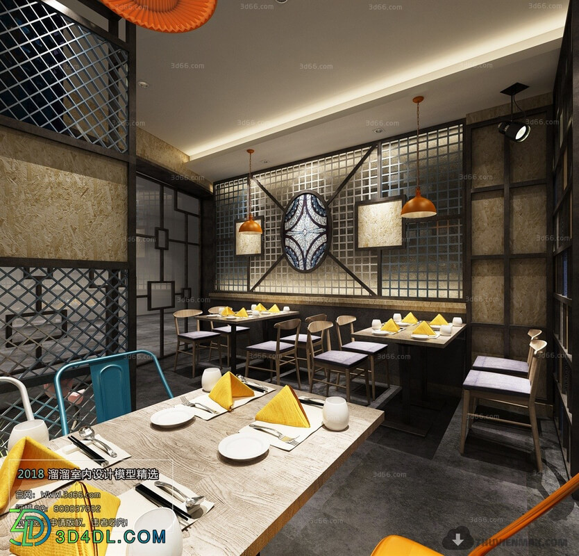 3D66 2018 Industrial Style Restaurant 26337 H009