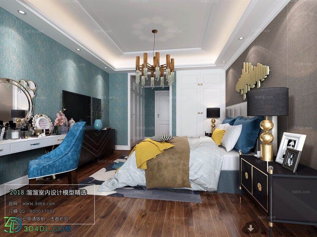 3D66 2018 Mix Style Bedroom 26049 J002