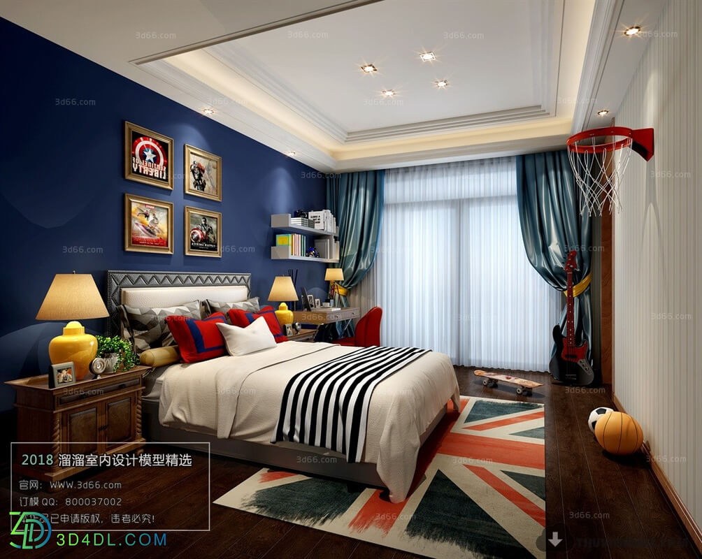 3D66 2018 Mix Style Bedroom 26050 J003