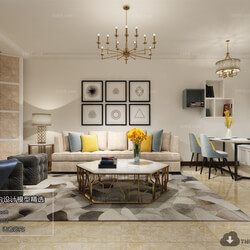 3D66 2018 Mix Style Living Room 25724 J013 